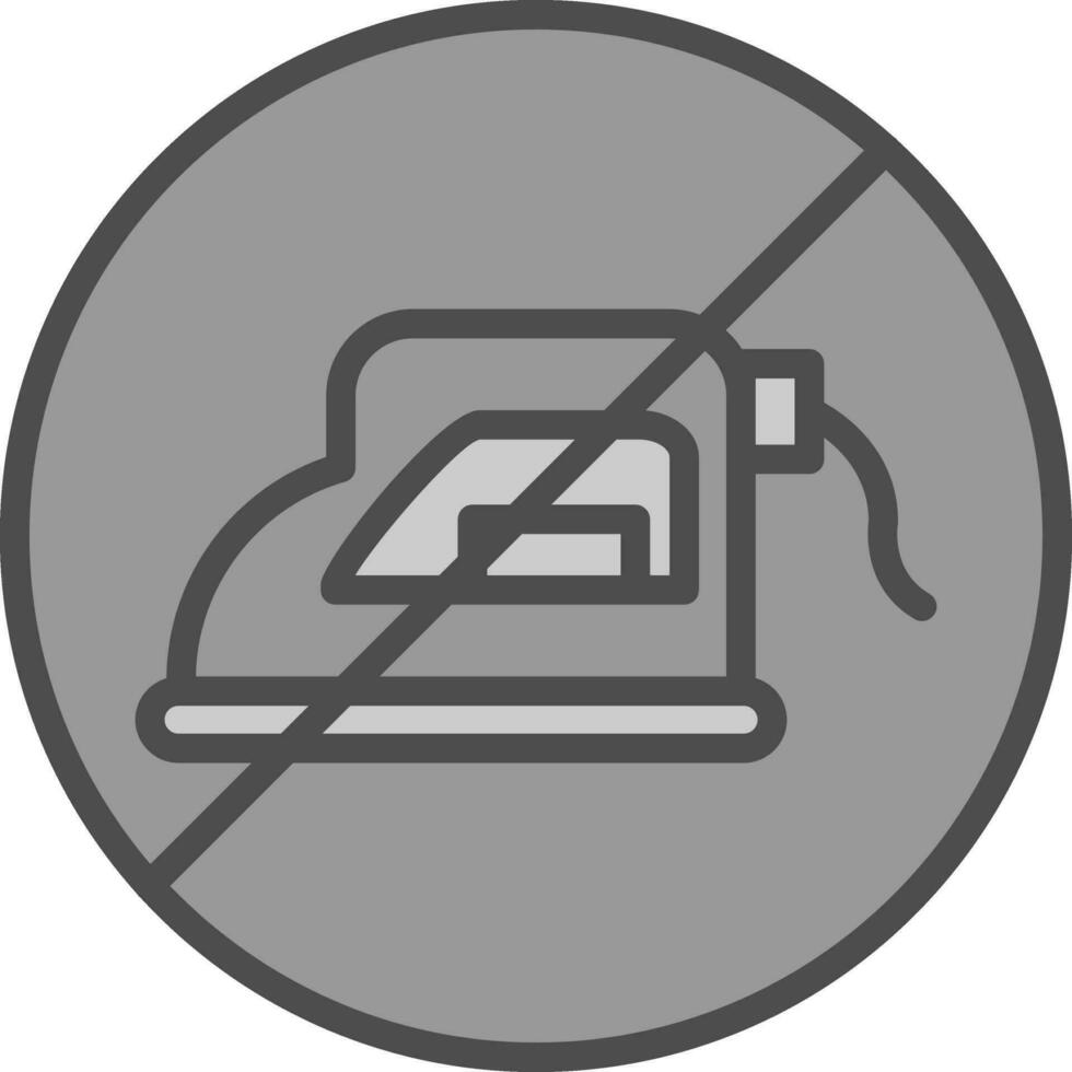 No iron Vector Icon Design