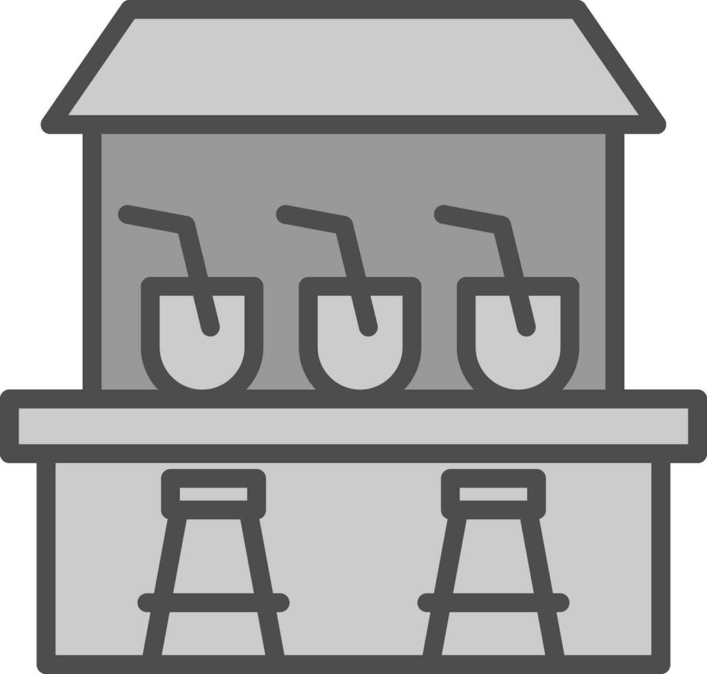 Beach bar Vector Icon Design