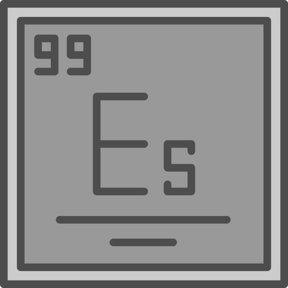 Einsteinium Vector Icon Design