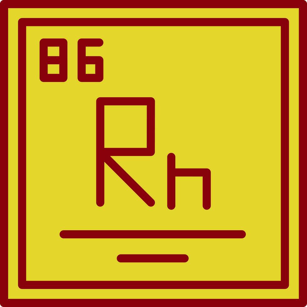 radón vector icono diseño