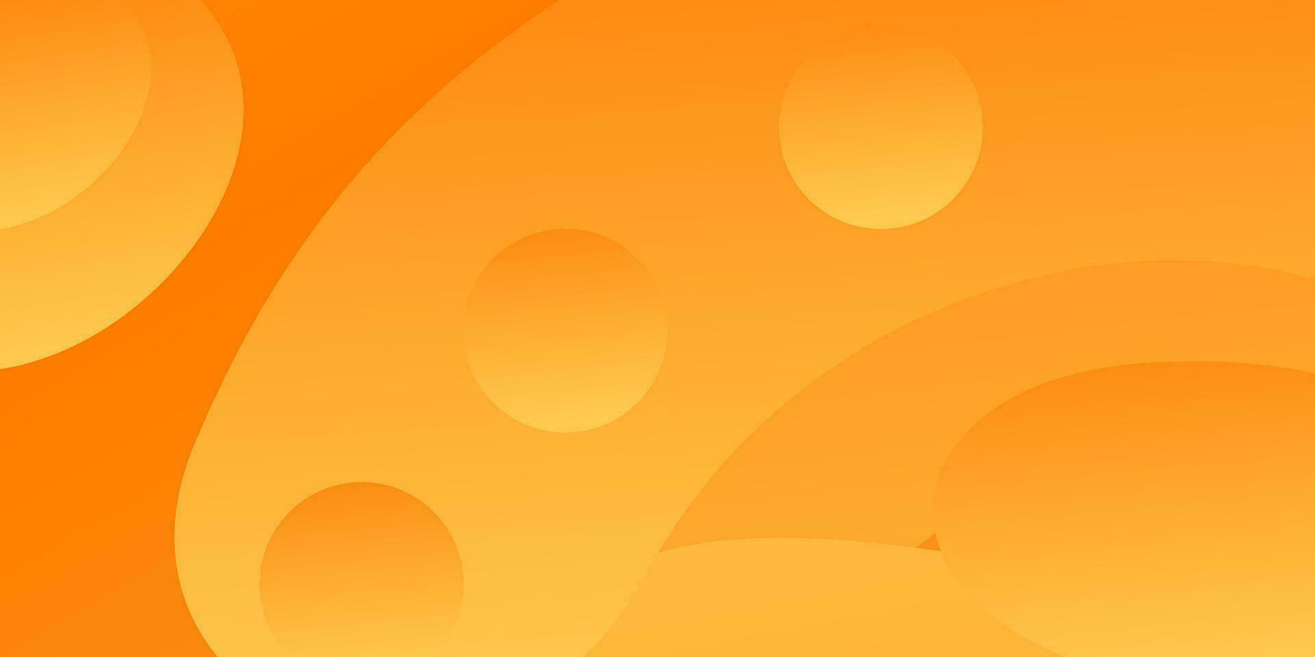 orange gradient abstract background banner vector