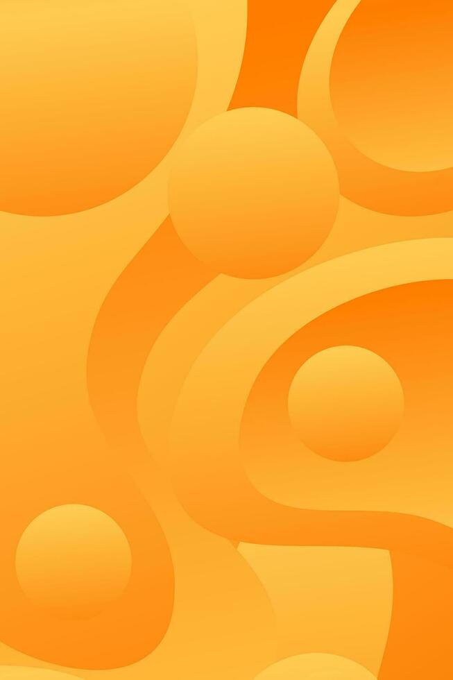 orange gradient abstract background banner poster vector