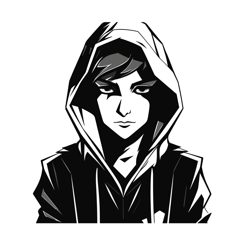 magnifique joueur garçon silhouette - génératif ai png