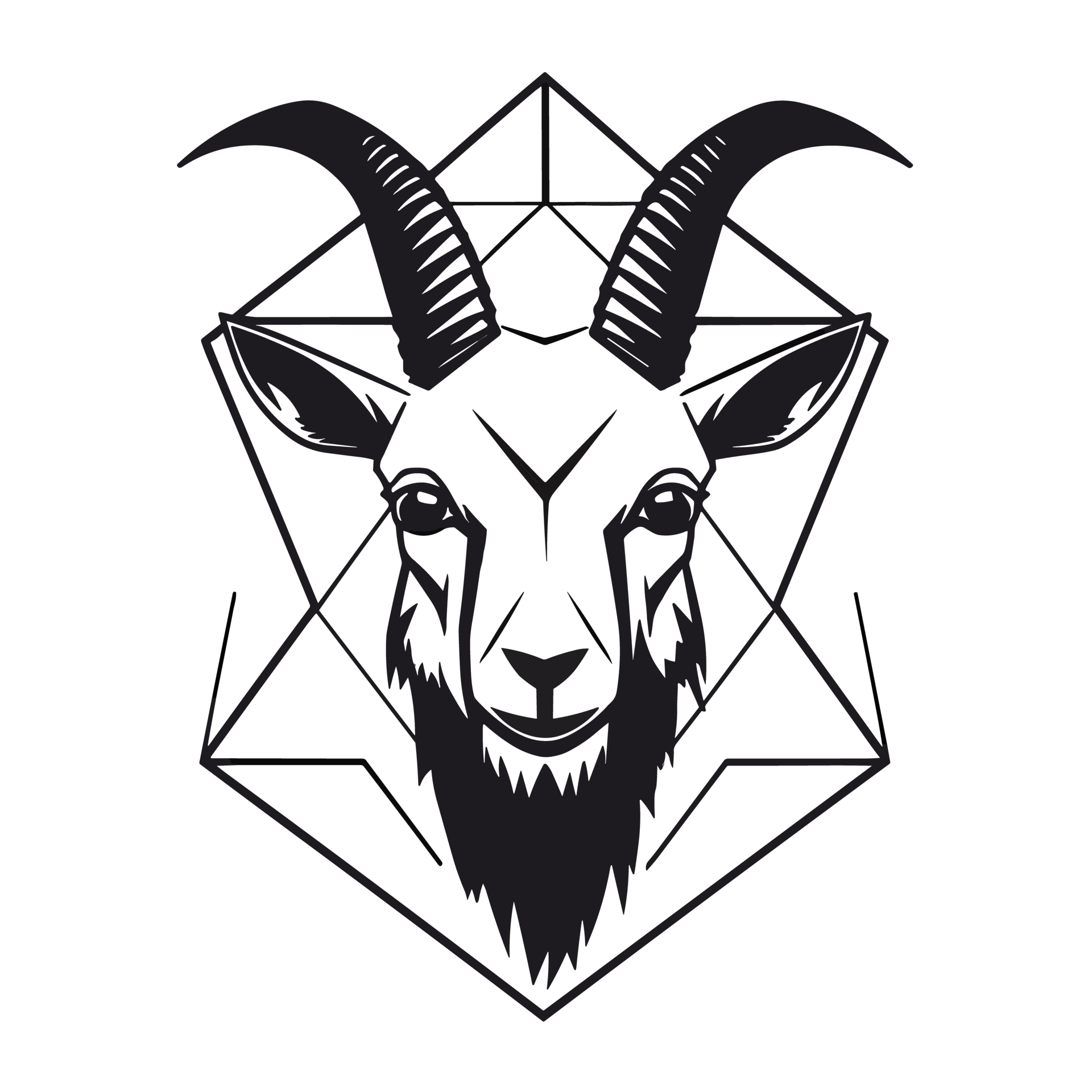 Goat Silhouette Generative Ai 25069810 PNG