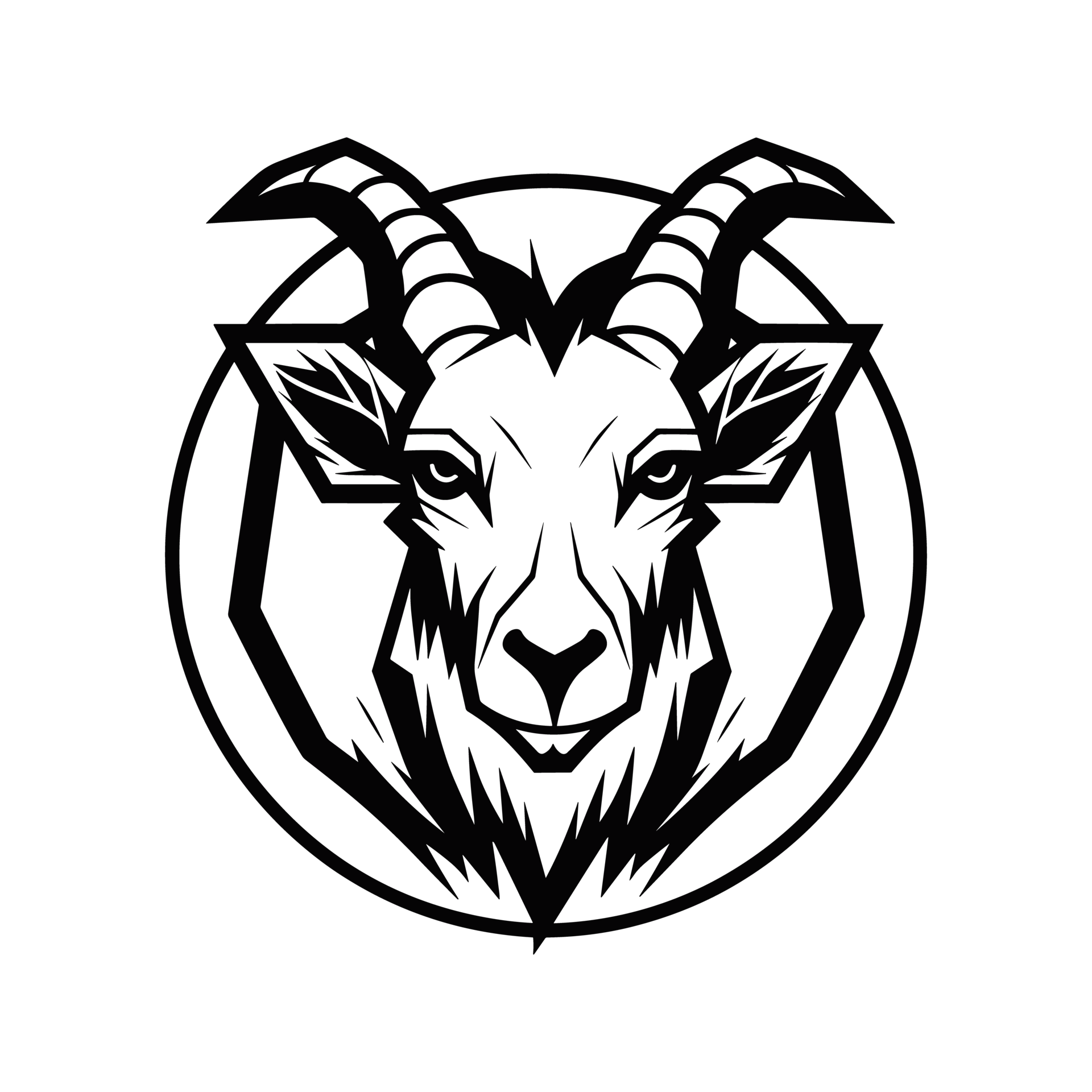 Goat Silhouette Generative Ai 25069822 PNG