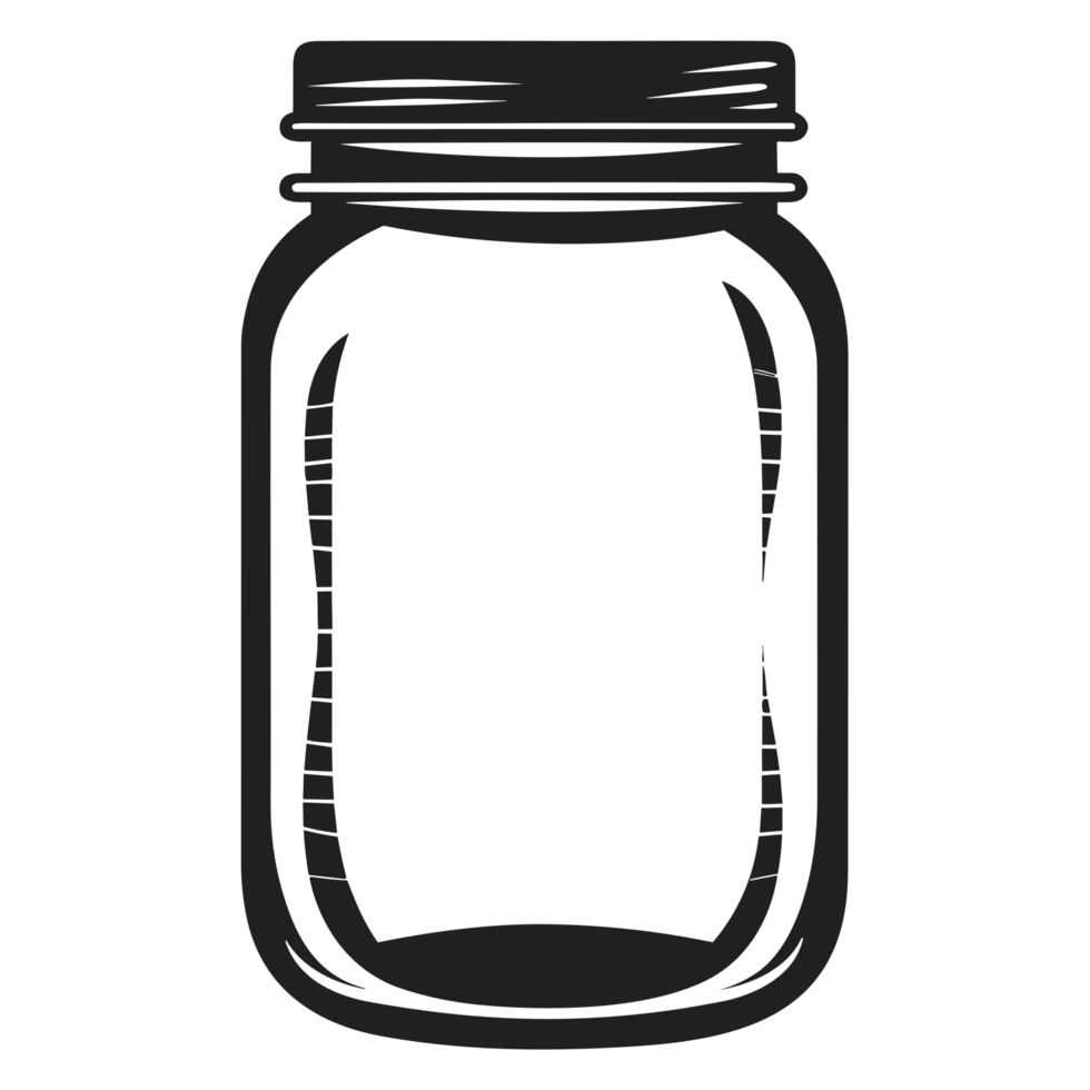 Beautiful Jar Silhouette - png