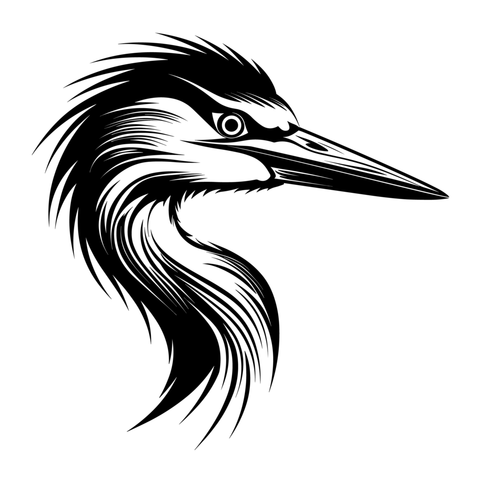 Heron Silhouette - png
