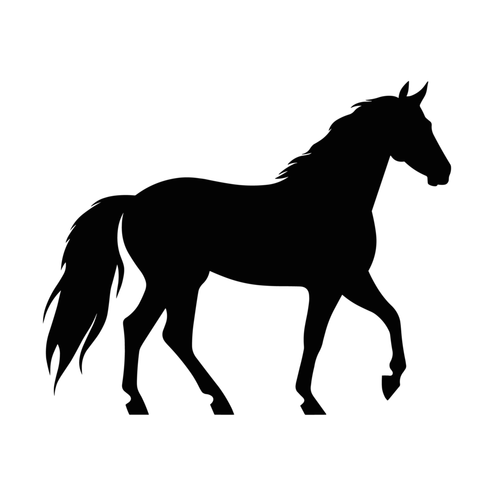 Beautiful Horse Silhouette - png