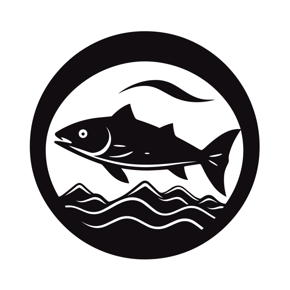 Beautiful Fish Silhouette - png