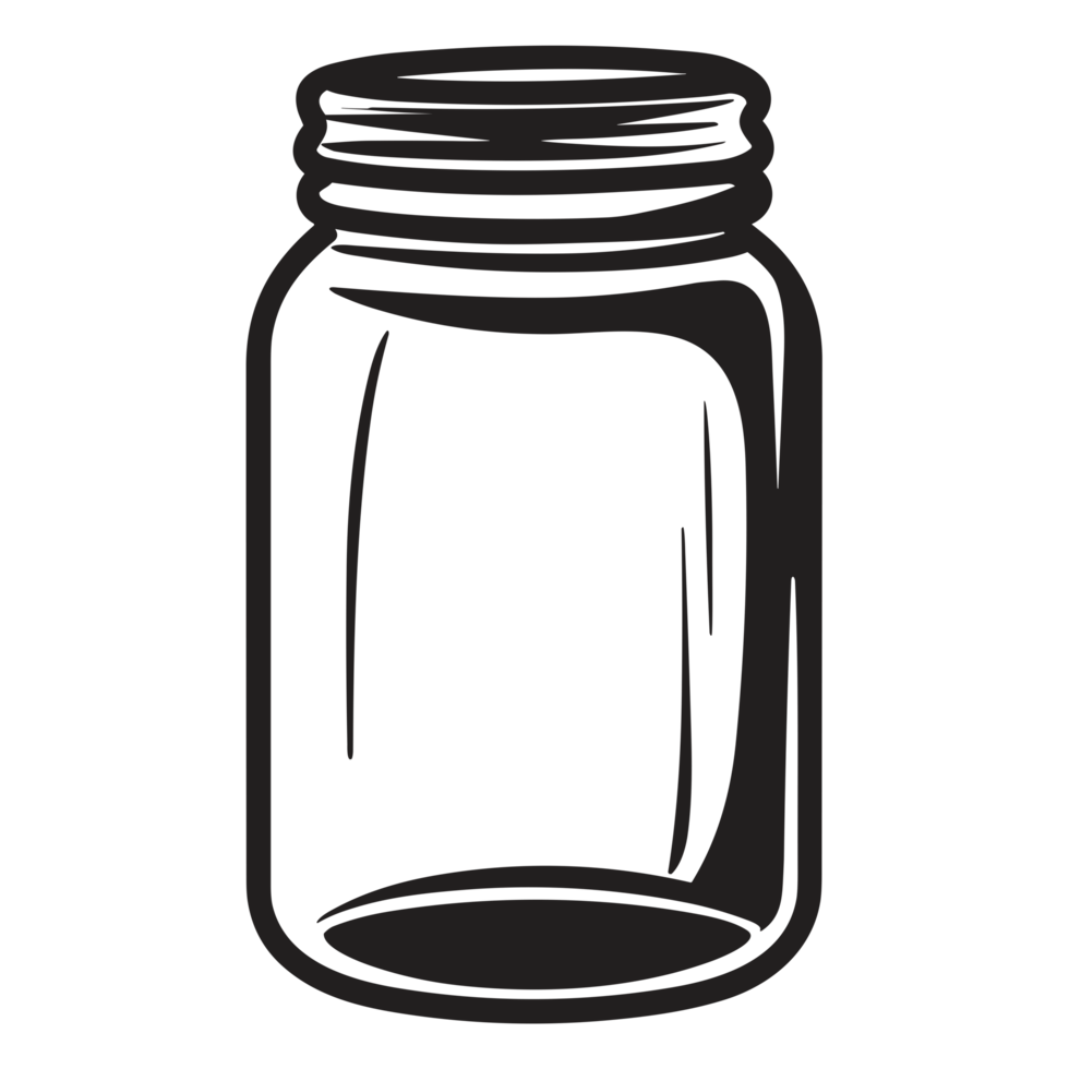 Beautiful Jar Silhouette - png