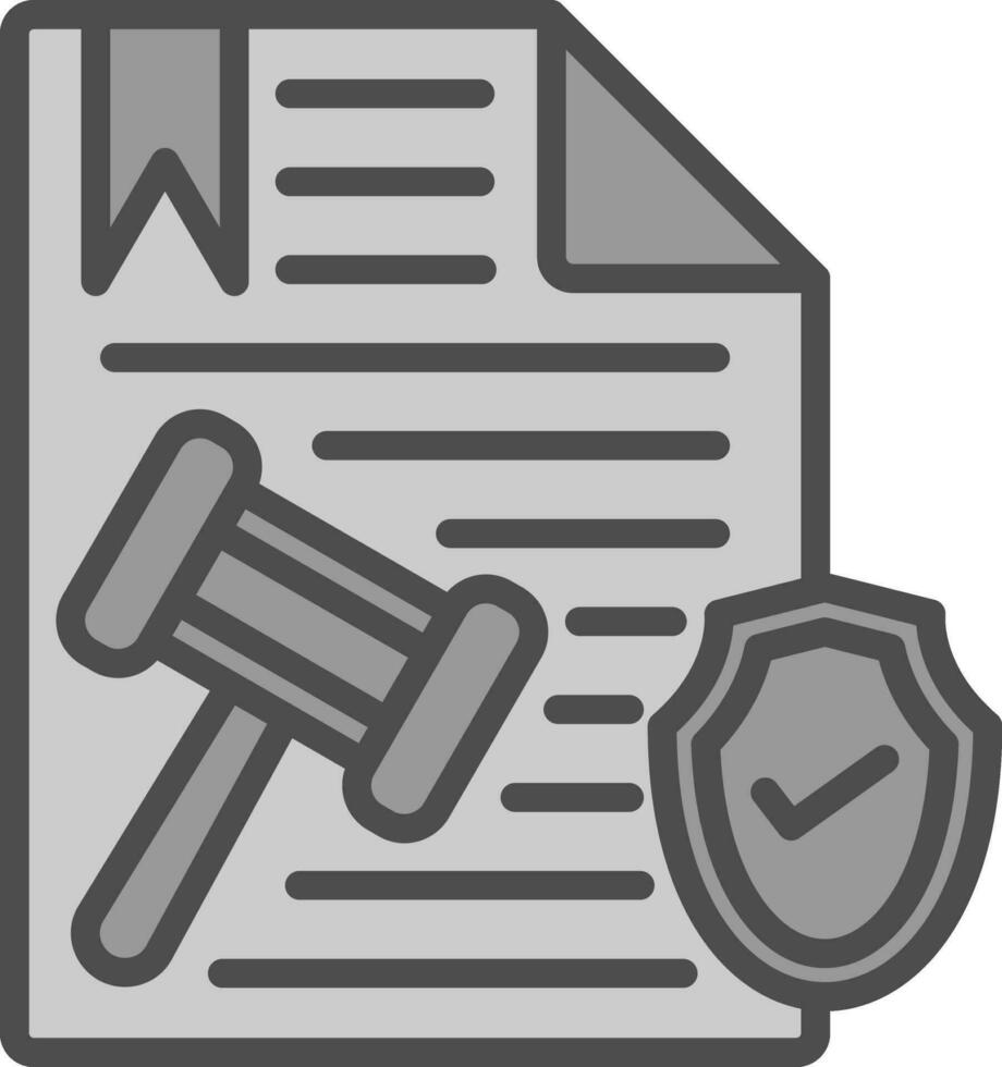 diseño de icono de vector de documento legal