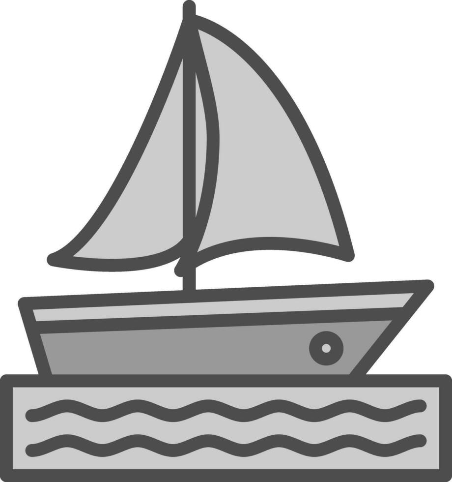 Catamaran Vector Icon Design