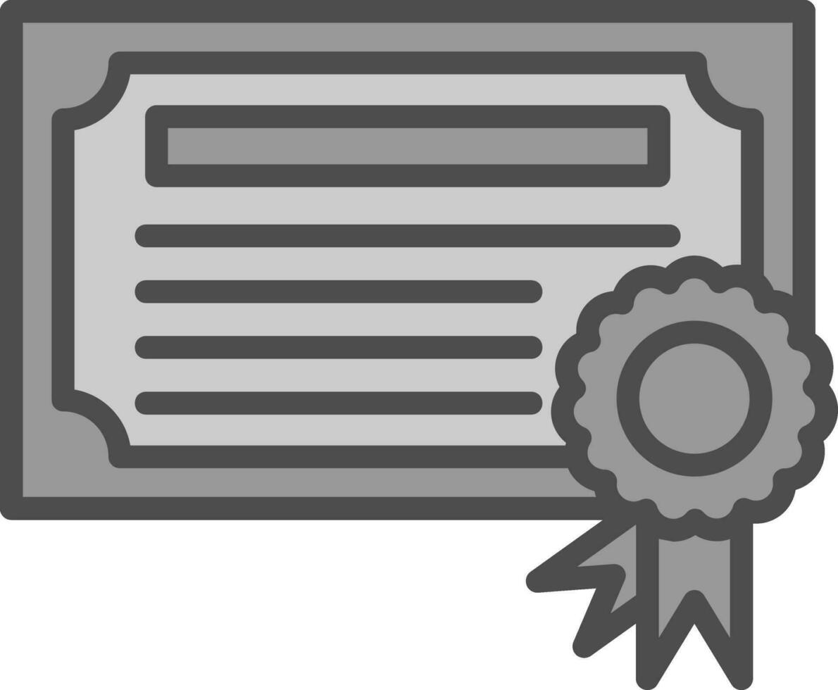 diseño de icono de vector de certificado