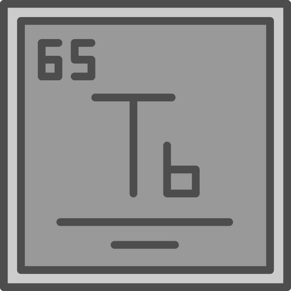 Terbium Vector Icon Design