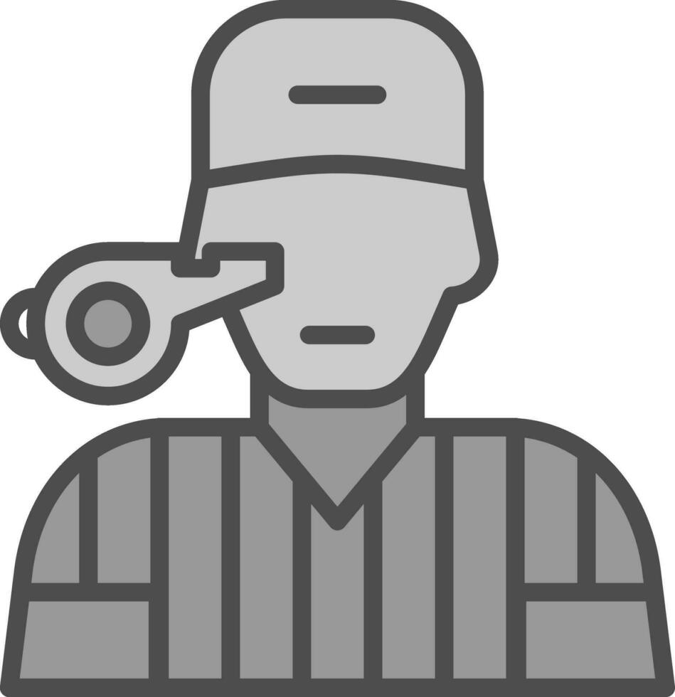 Referee Vector Icon Design