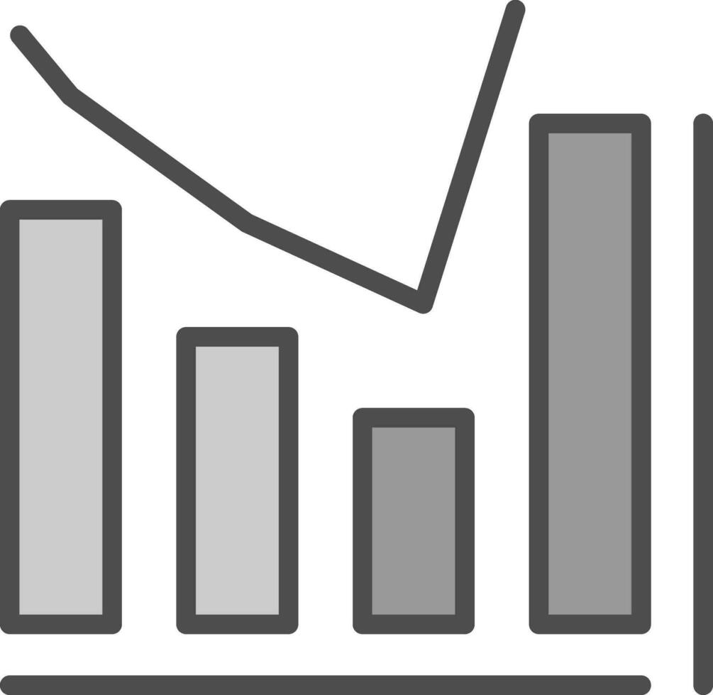 Bar chart Vector Icon Design