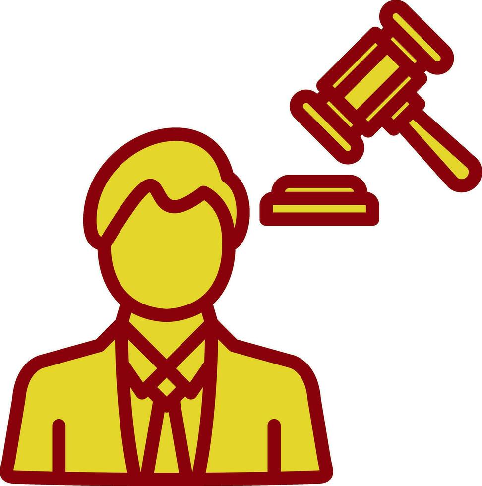 Lawyer Vector Icon Design