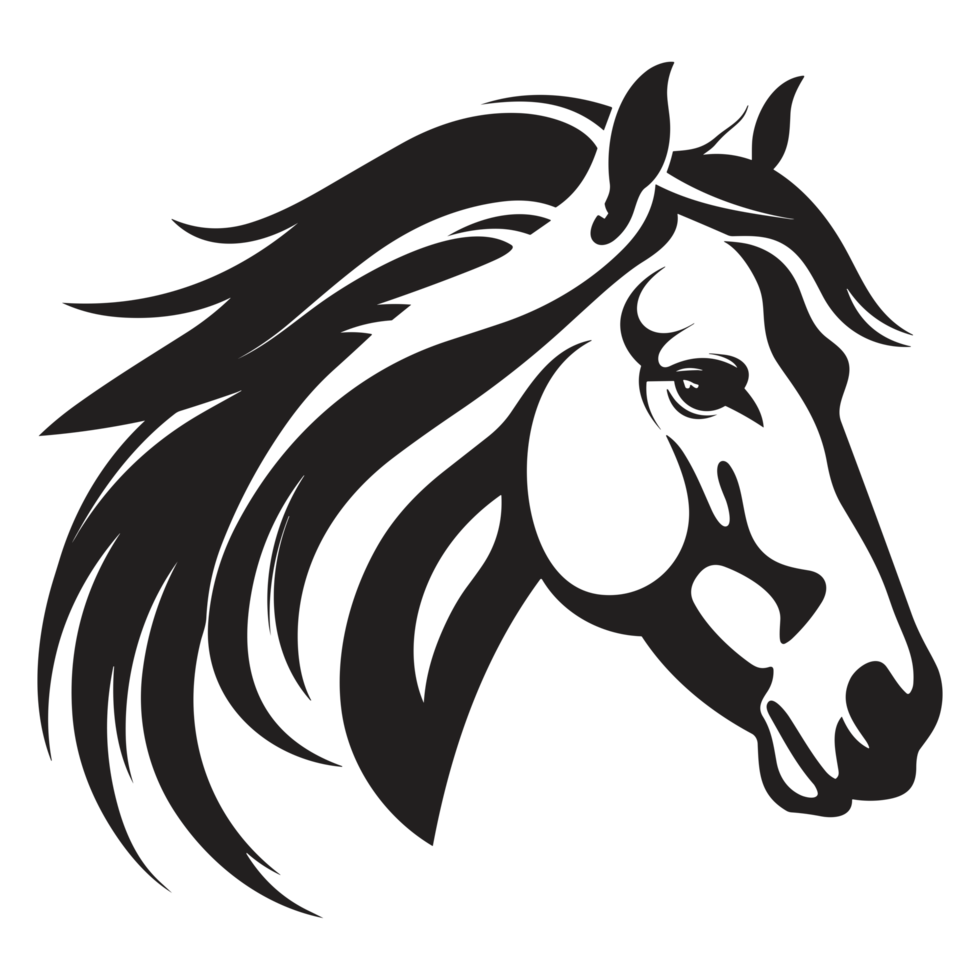 Beautiful Horse Silhouette - png