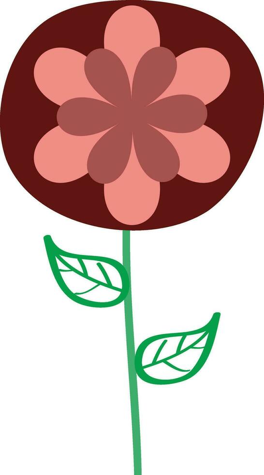 Vector illustration of flat flower icon.