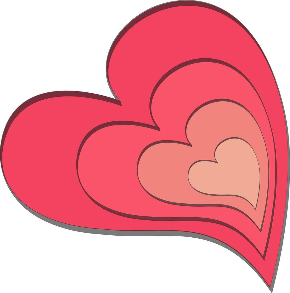 Decorative creative heart shape design. vector