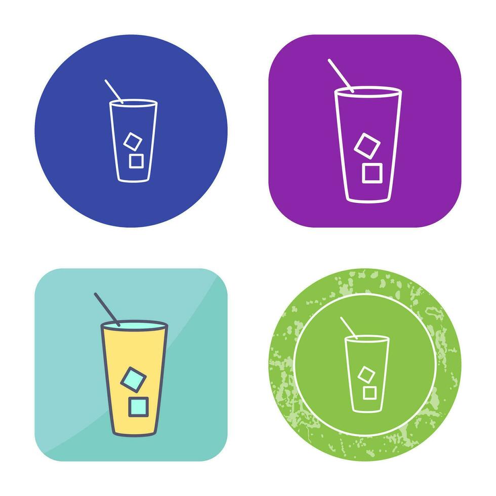 Iced Coffee Vector Icon