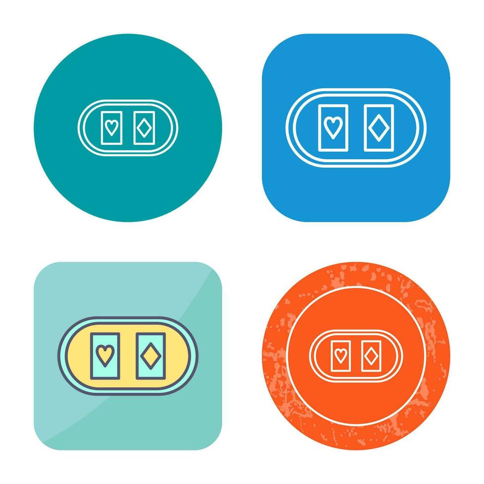 Cards Table Vector Icon