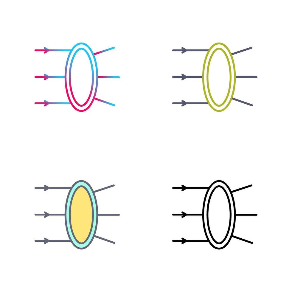 Refraction Vector Icon