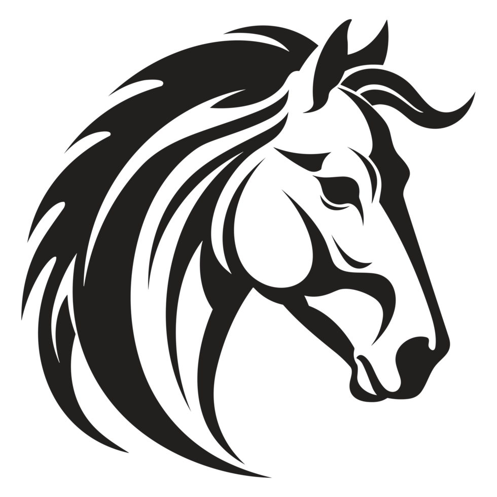 Beautiful Horse Silhouette - png