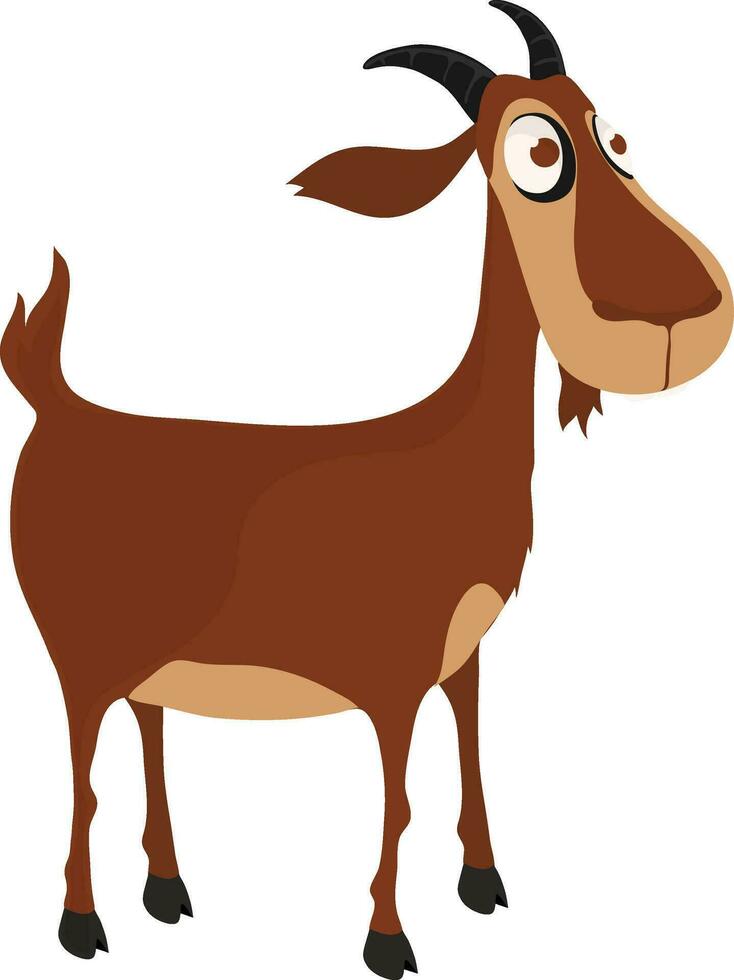 Cartoon character of a goat. vector