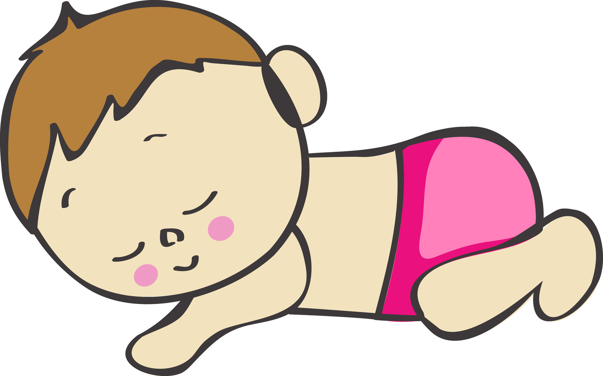 Baby sleeping on floor. 25070974 Vector Art at Vecteezy