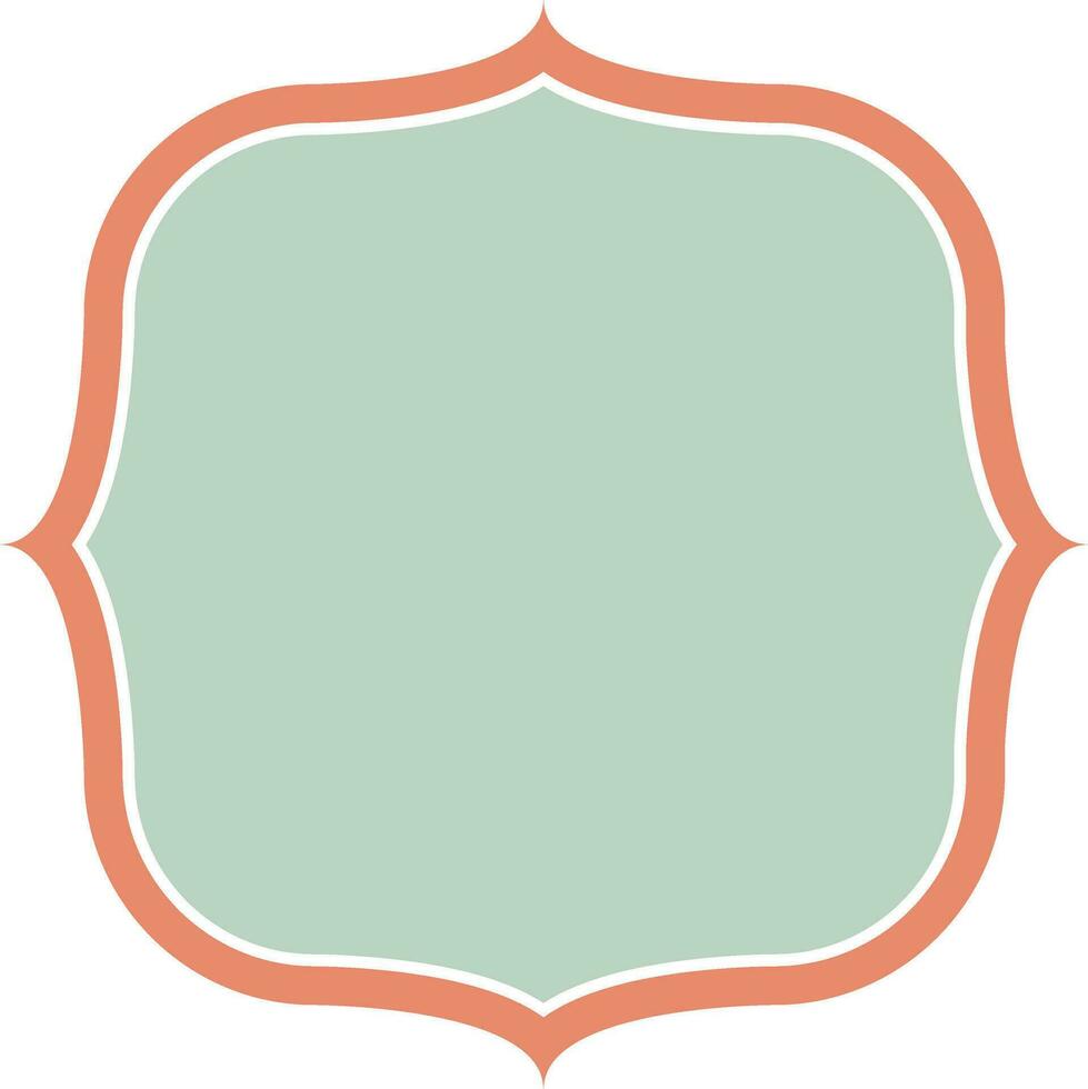 Sticker with space for your message. vector
