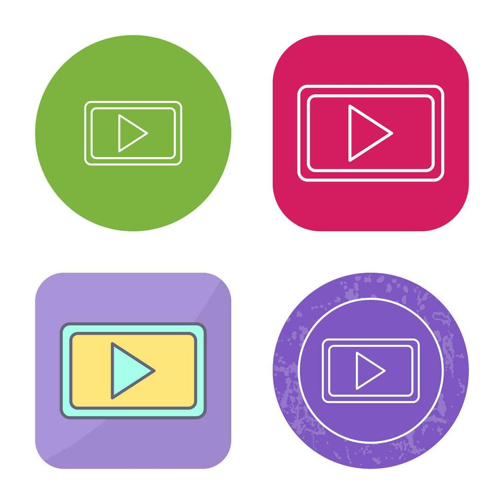 icono de vector de comunicación de video único