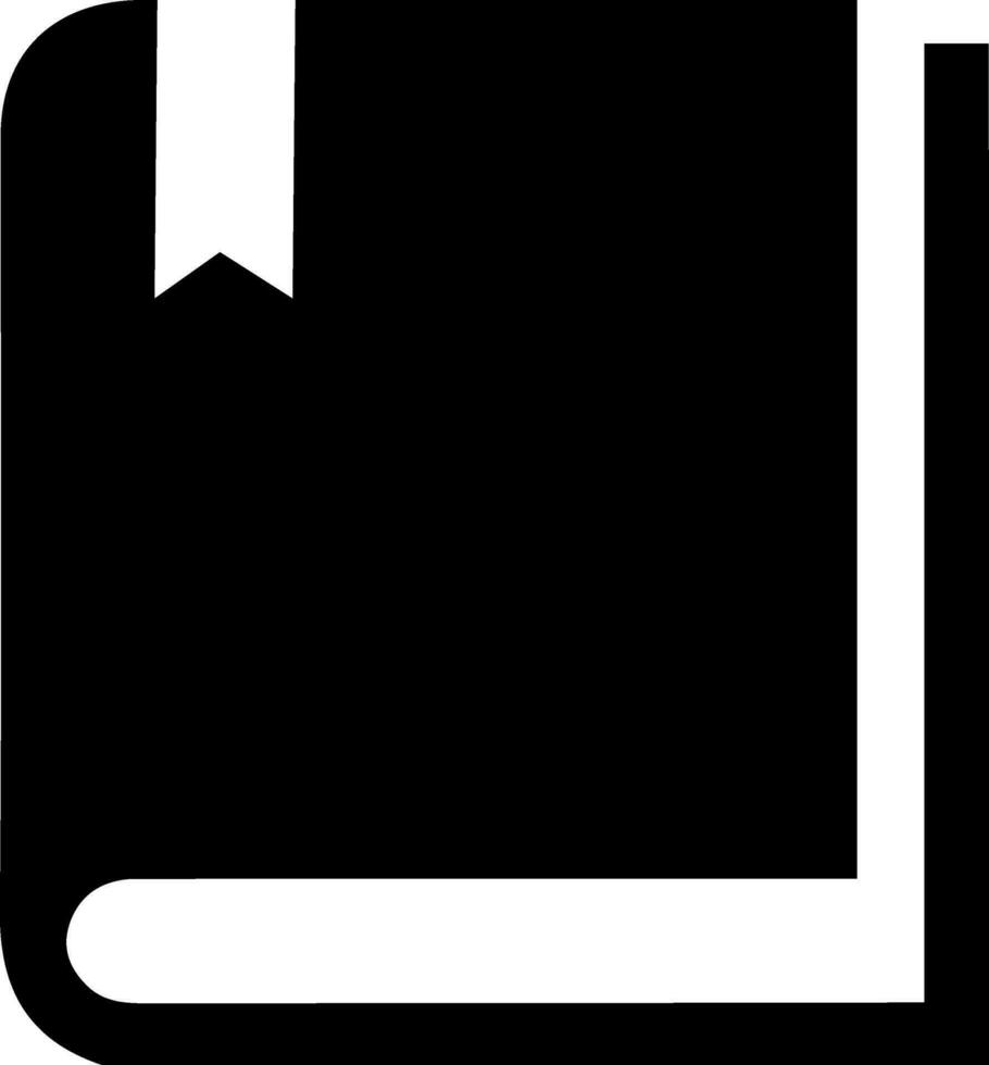 Closed book sign or symbol. vector