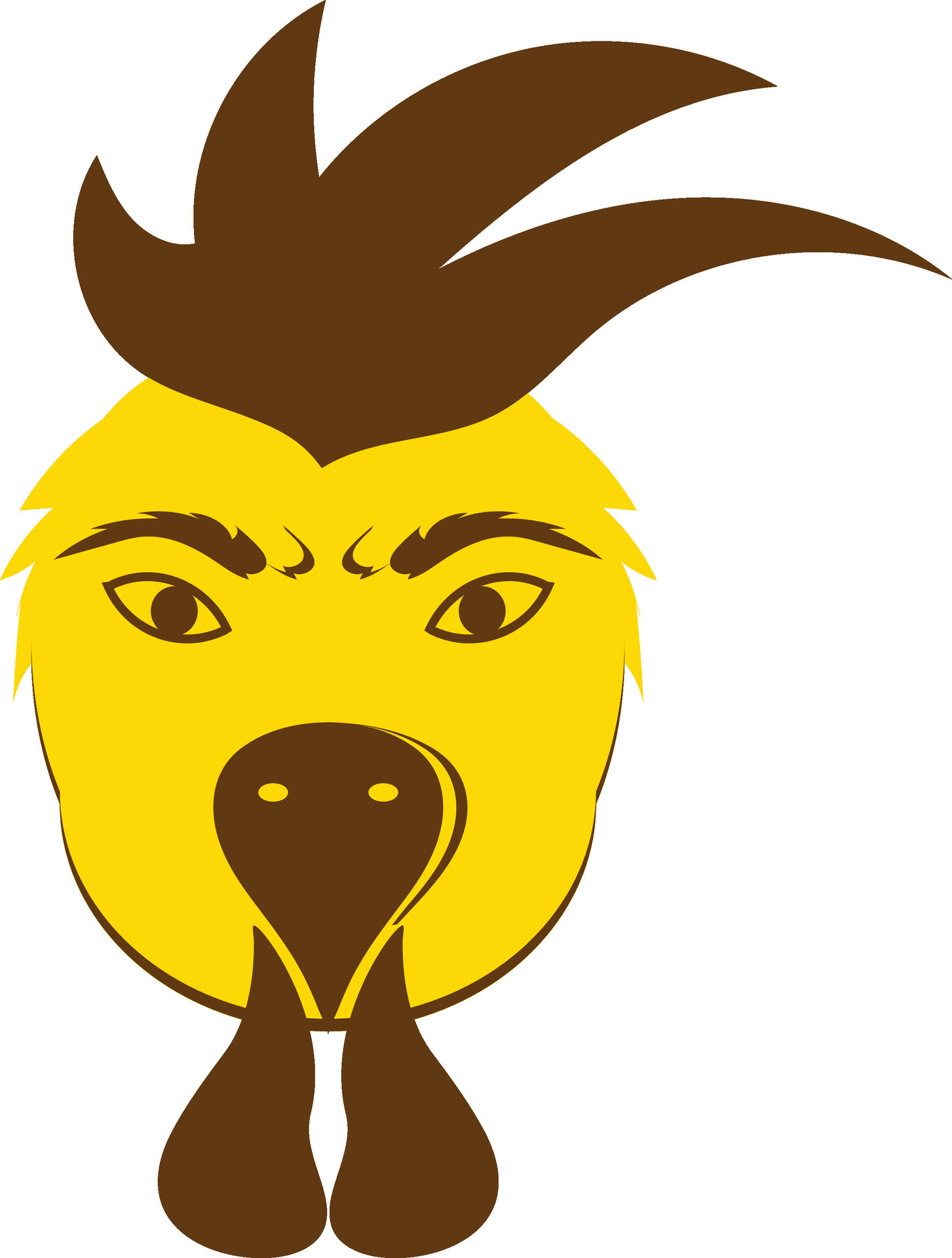 rooster-cartoon-face-icon-in-chinese-zodiac-25071130-vector-art-at