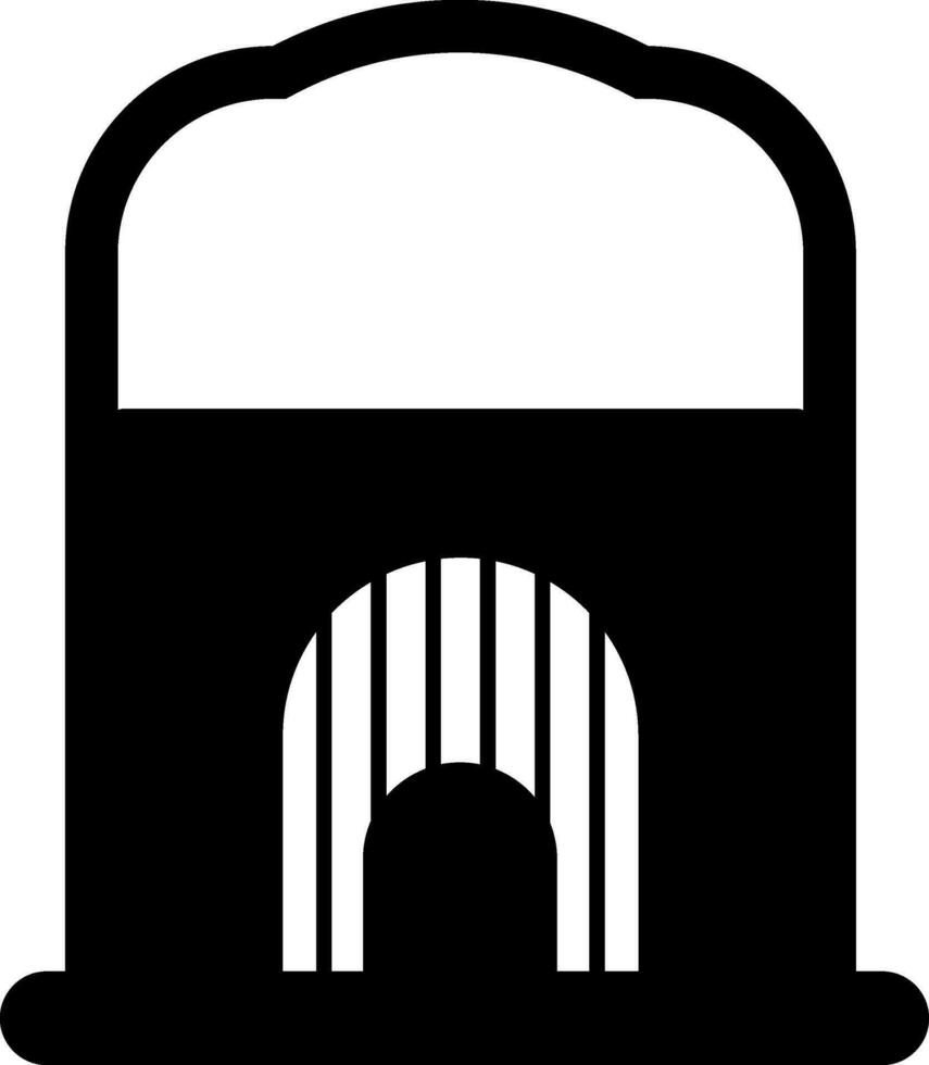 negro estilo de boleto ventana icono para cine concepto. vector