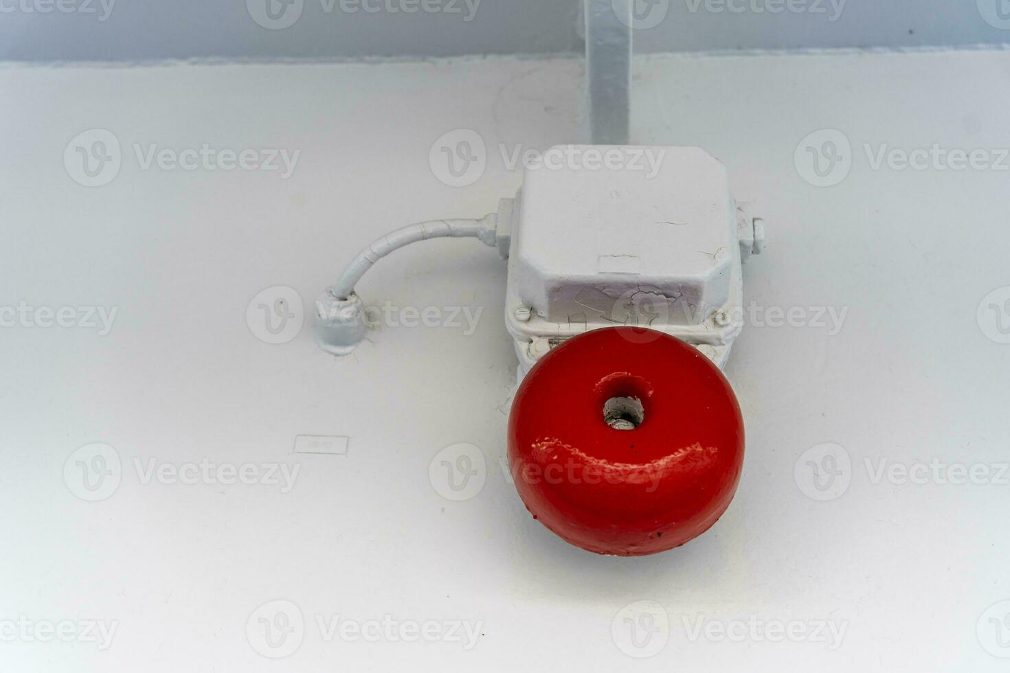 an alarm call on a sea vessel. alarm system installed on the ship