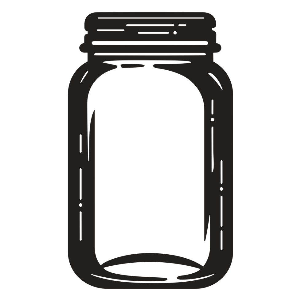 Beautiful Jar Silhouette - png