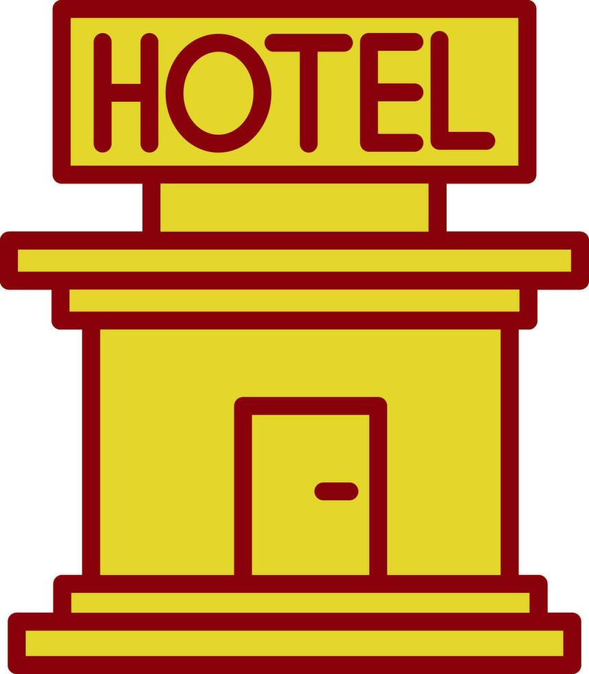 diseño de icono de vector de hotel