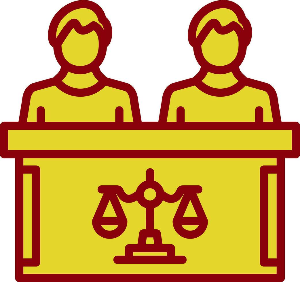 Tribunal Vector Icon Design