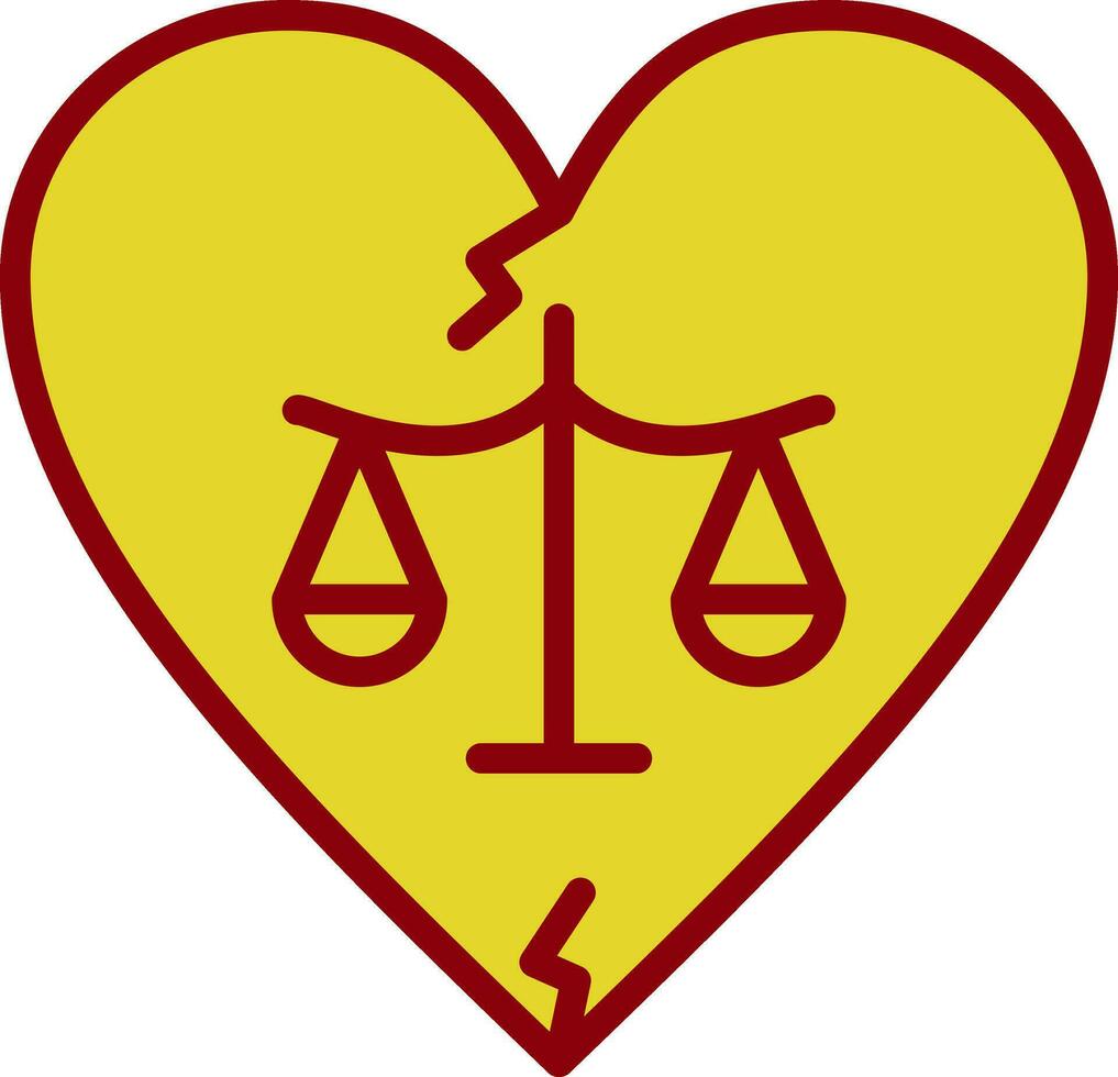 Divorce Vector Icon Design