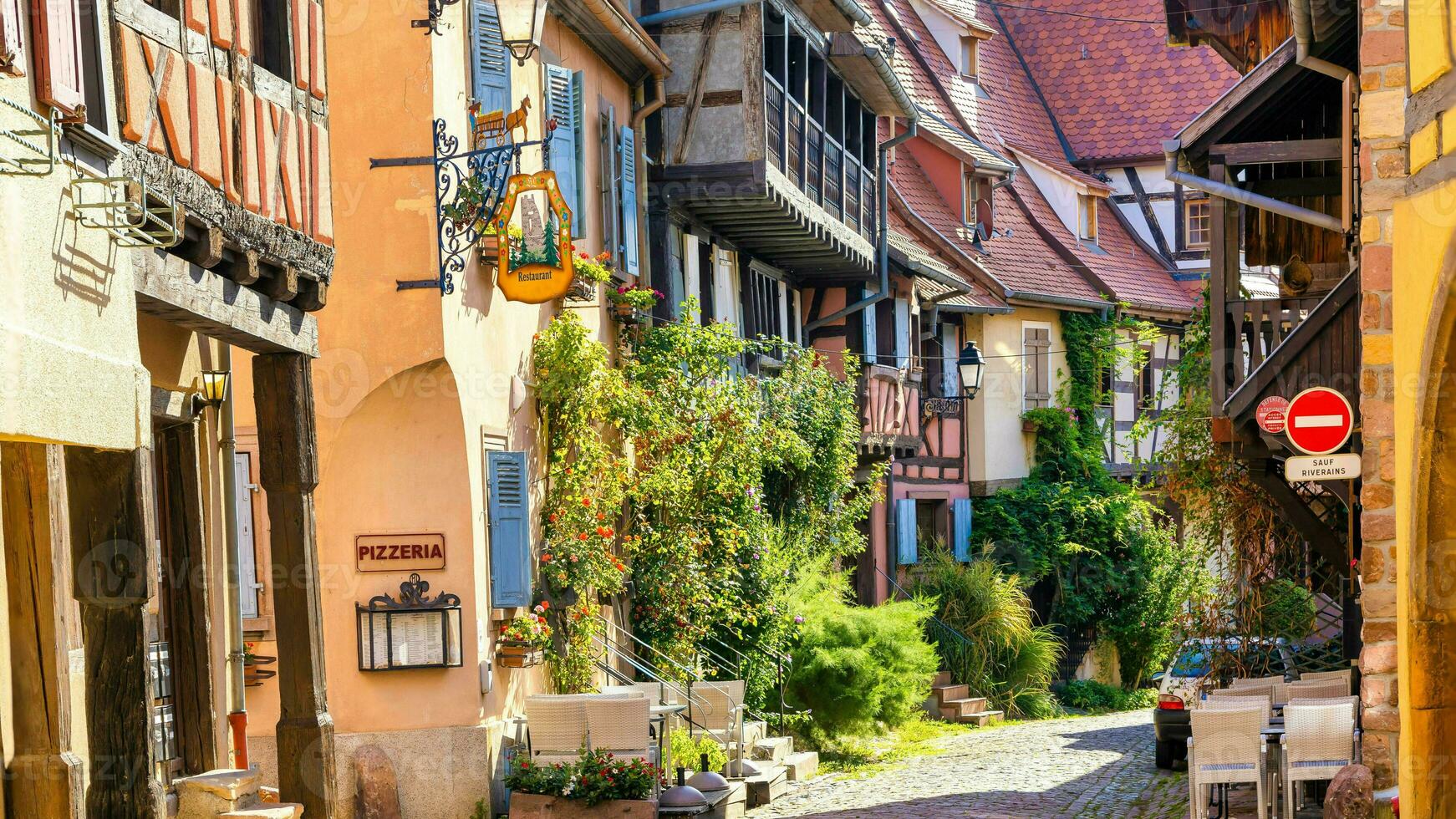 Scenery of Alsace region in France photo