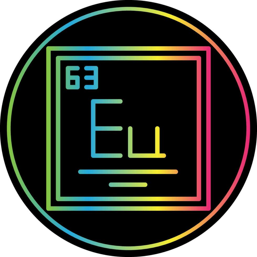 Europium Vector Icon Design