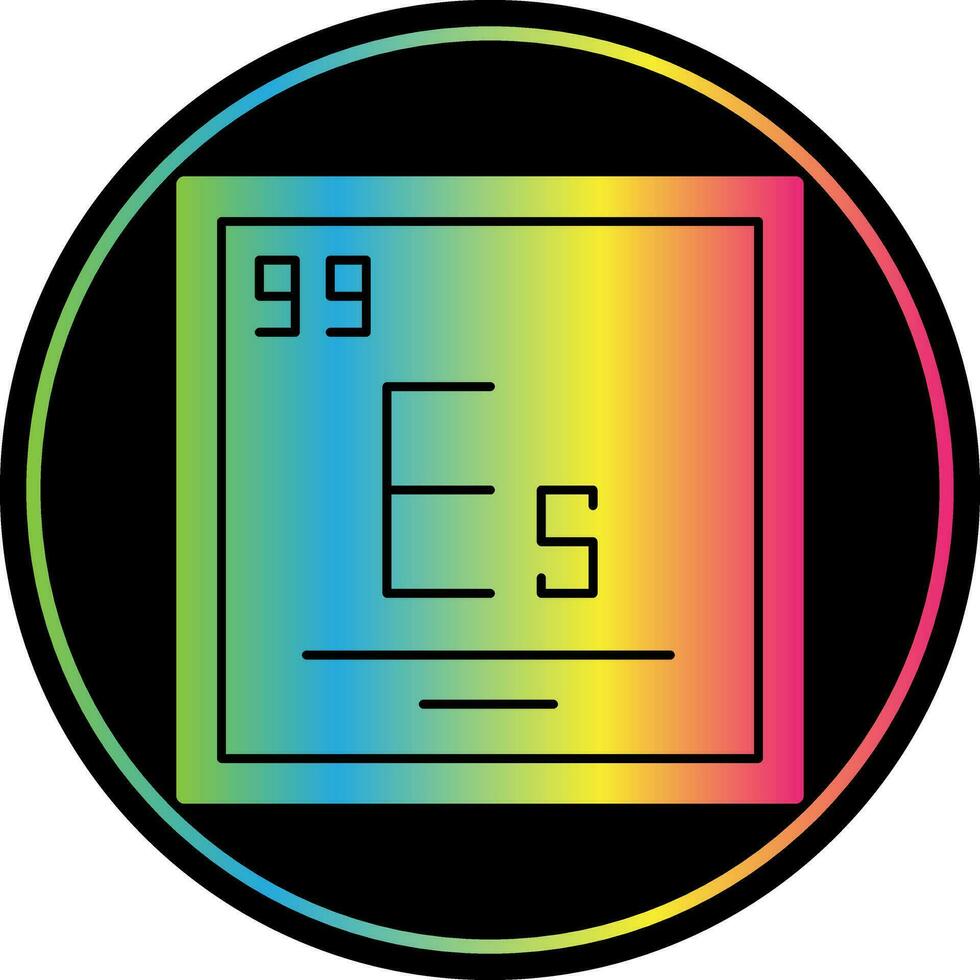 Einsteinium Vector Icon Design