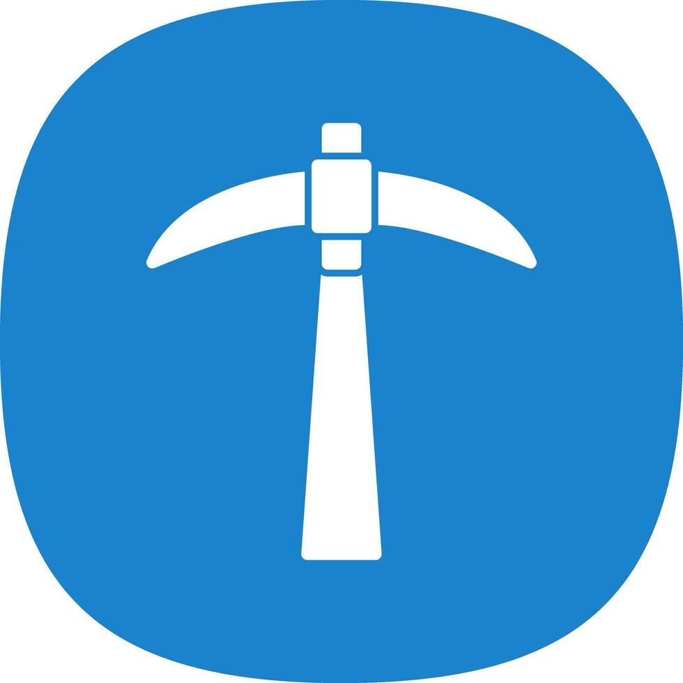 Pickaxe Vector Icon Design