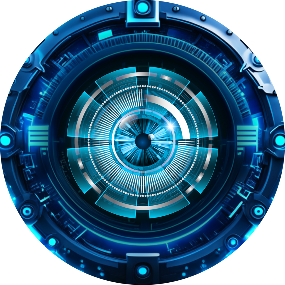 Modern Technology Eye Cybersecurity Crop-out png
