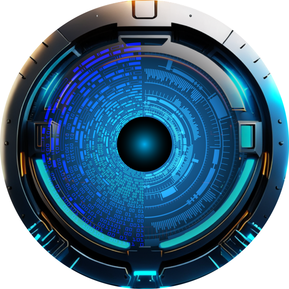 Modern Technology Eye Cybersecurity Crop-out png