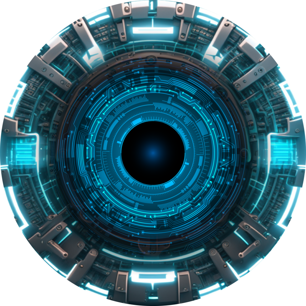 Modern Technology Eye Cybersecurity Crop-out png