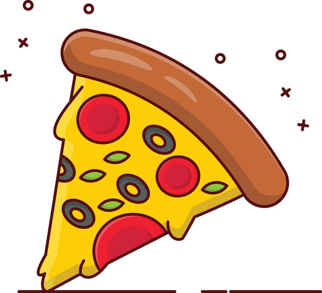 pizza vector illustration on a background.Premium quality symbols.vector icons for concept and graphic design.