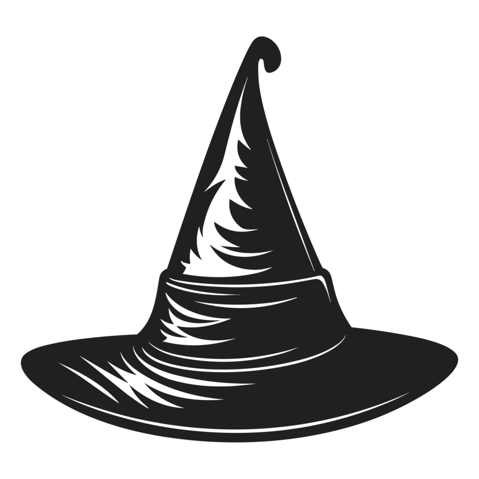 Scary Witch Hat - Generative Ai png
