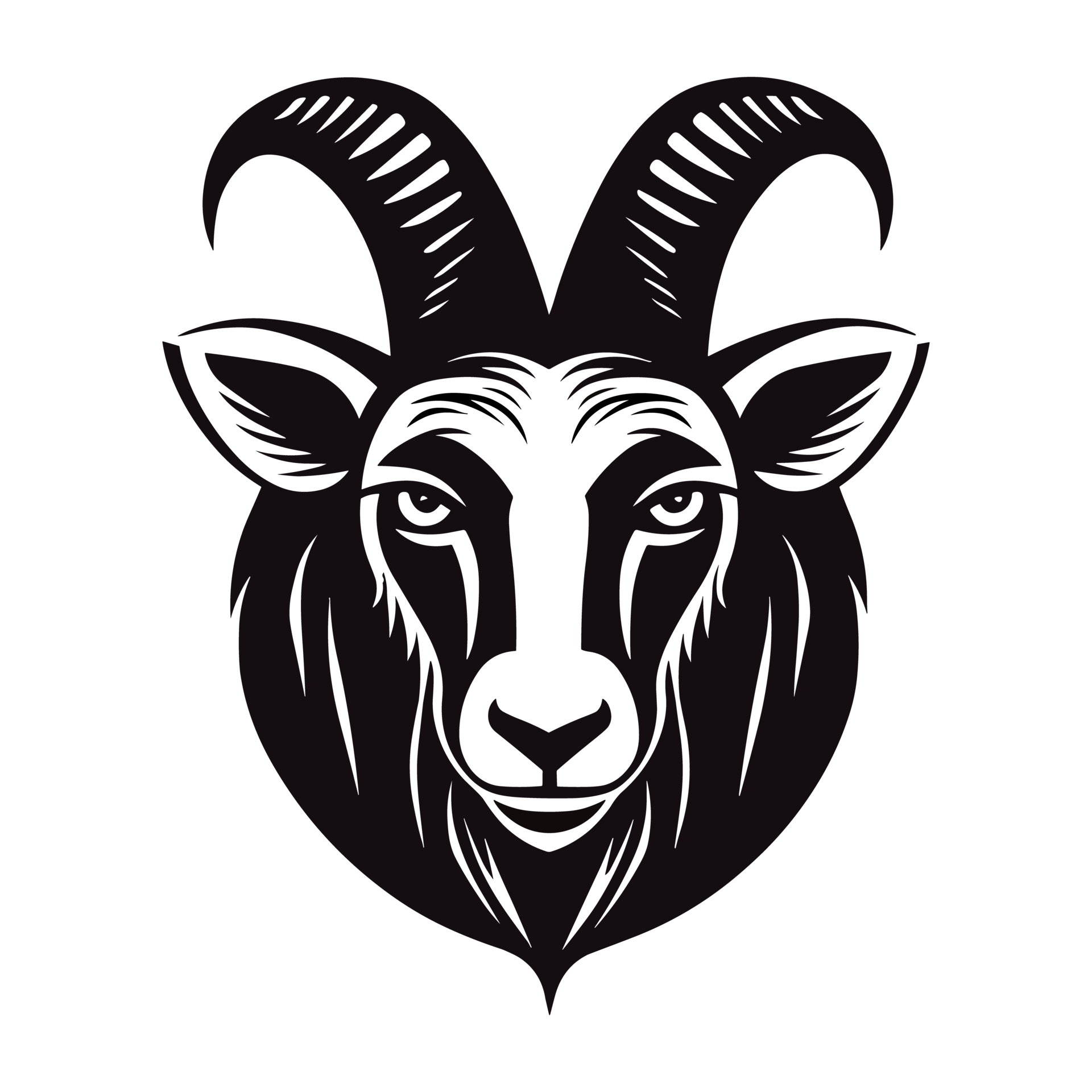 Goat Silhouette Generative Ai 25073513 PNG